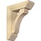Ekena Millwork Legacy Slat Rough Sawn Bracket w/ Offset Brace, Douglas Fir, 6"W x 18"D x 22"H BKT0604X18X22LEC06RDF - alternate 1